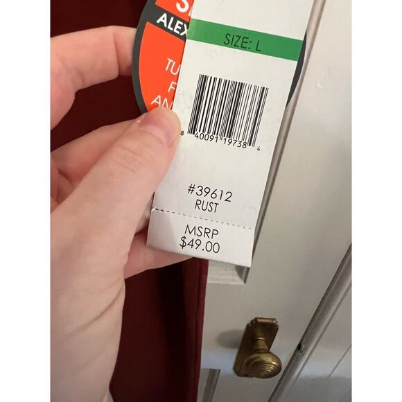 NWT Alexander Jordan Tummy Control Secretly Slimming Leggings Red Women's L - Picture 4 of 13